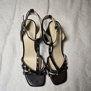 Marc Fisher Black Strappy Sandals